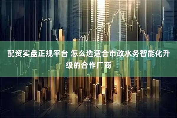配资实盘正规平台 怎么选适合市政水务智能化升级的合作厂商